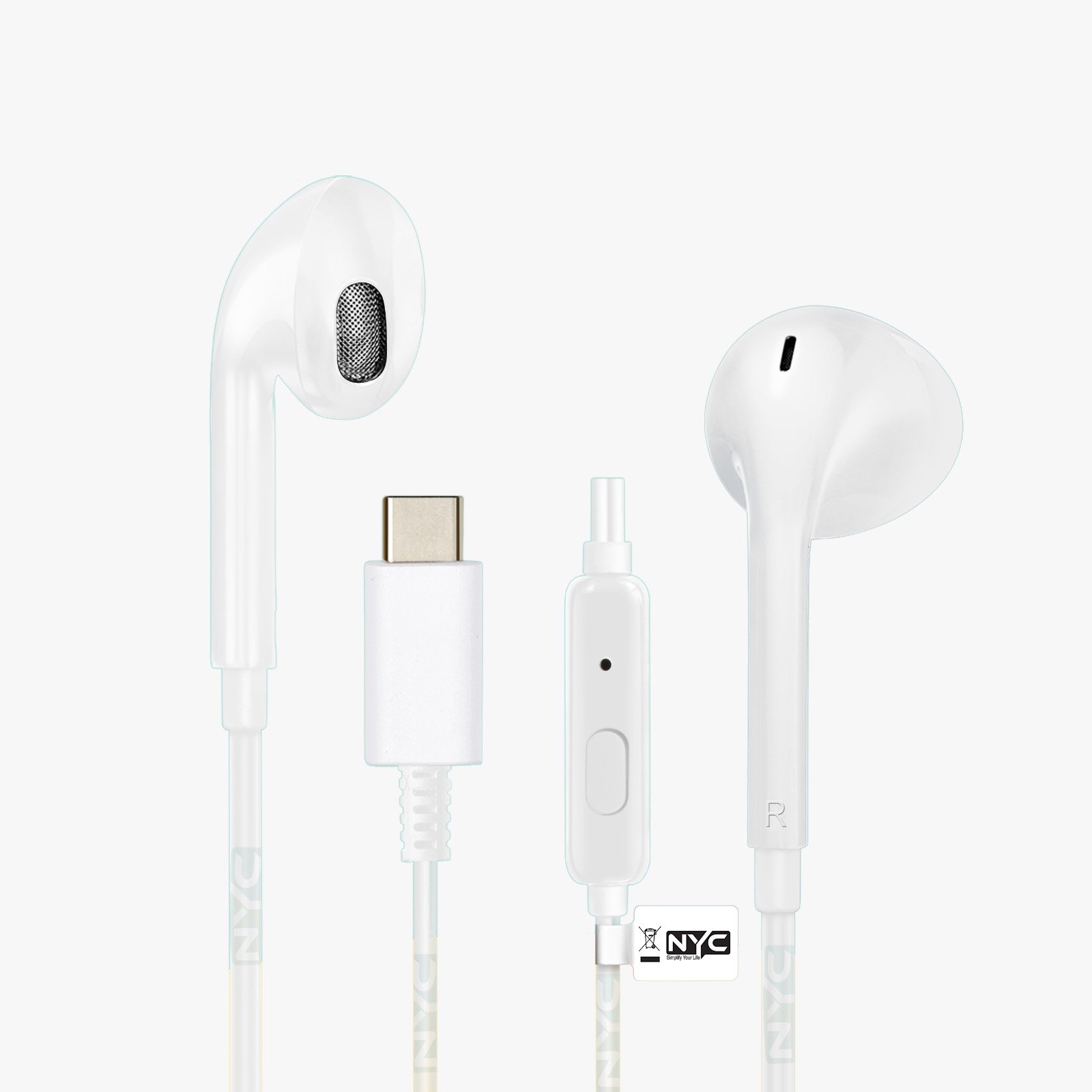 NYC Simplify Your Life Type c Jack Earphone Stereo Richer Bass Clearer Sound Wearing Comfort Wired Gaming Headset Price in India - Buy NYC Simplify Your Life YS 3.5mm Jack 